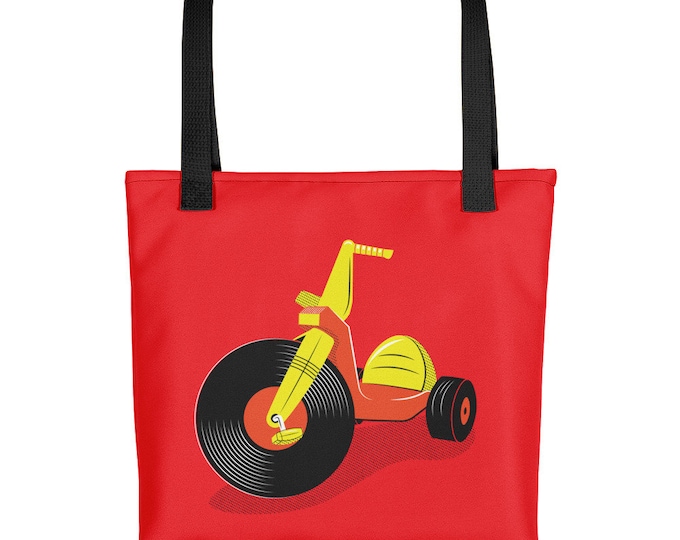 Vinyl Big Wheel Tote Bag