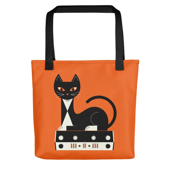 Stereo Cat Tote Bag