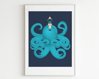 Girl and Octopus