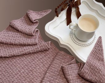 Wool & Coffee Shawl + Scarf 2 Knitting Pattern Bundle