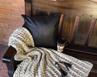 Wool & Mesa Throw Knitting Pattern