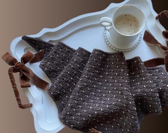 Wool & Coffee Scarf Knitting Pattern