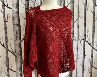 CLOSEOUT SALE! Hand Knit Merino Wool & Beads Designer Sample Size M/L
