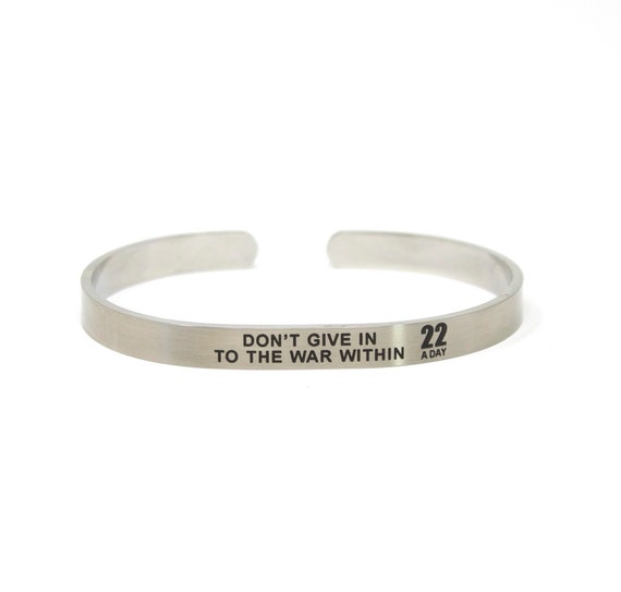 Veteran suicide memorial bracelet sale