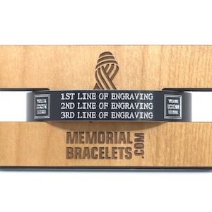 Solid Alder Wood Bracelet Stand: Memorial Cuff Display