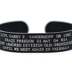 Army shop memorial bracelets