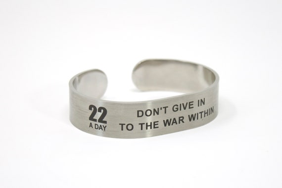 Buy Suicide Memorial Bracelet 22 A Day Bracelet Veteran Suicide
