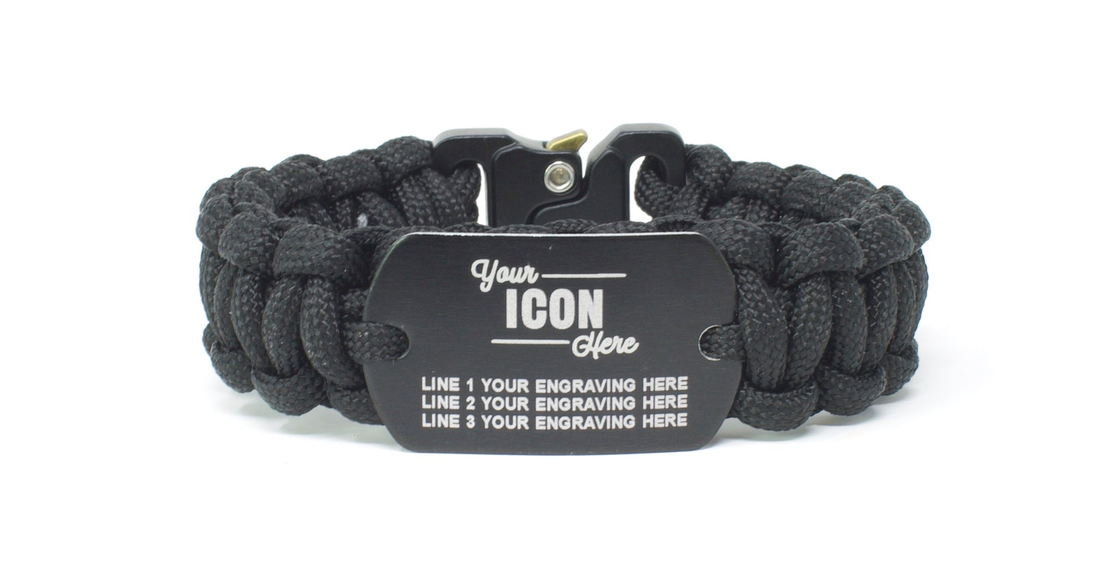 Custom Paracord Bracelet Small Dog Tag Bracelet USMC Bracelet Parachute Cord  Military Wristband KIA Bracelet Tactical Clasp 