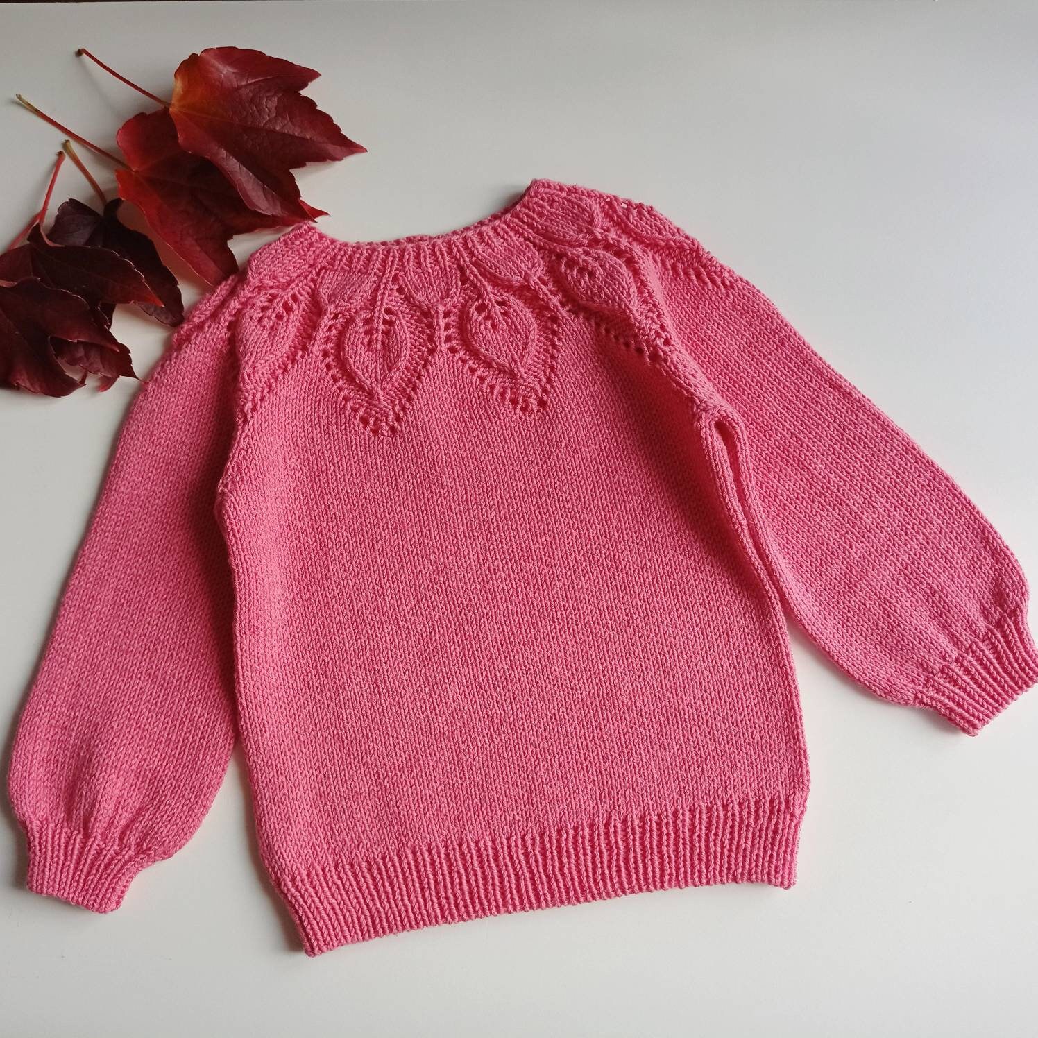 Knit Girls Sweater-knitted Girls Clothing-knit for Girls-handmade Girls ...