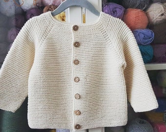 Baby cardigan-Baby homecoming outfit-Knit baby jacket-Baby sweater gift-Knitted cardigan-Handmade cardigan-Knitted cardigan-Wool cardigan