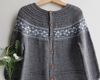 Isländischer Kinder unisex Pullover-Norwegische Kinder Strickjacke-Fair Isle Kinder Pullover-Strick Mädchen Kleidung-Jungen Jacke-Unisex Strickjacke, Kinder Outfit