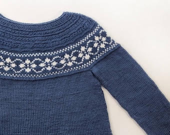 Icelandic kids unisex sweater-Norwegian kids sweater-Fair Isle kids sweater-Knit girls clothing-Boys jacket-Unisex knit sweater, Kids outfit