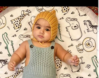 Knit Baby pixie bonnet, Seamless baby hat, baby bonnet, Baby girl bonnet, Newborn pixie bonnet,Newborn coming home outfit,Baby boy pixie hat