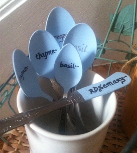 items similar to herb labels on etsy