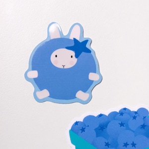 Blueberry Clem the Bun Sticker
