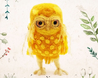 OLLIE, the Owl | Mixed Media Tutorial