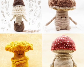MUSHROOMS | Amigurumi, Crochet PDF Tutorial