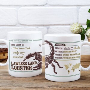 Lawless Land Lobster Scorpion Mug – Funny Animal Anatomy 11oz Mug