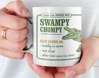 Sumpf Chompy Alligator Tasse, lustiges Krokodilgeschenk