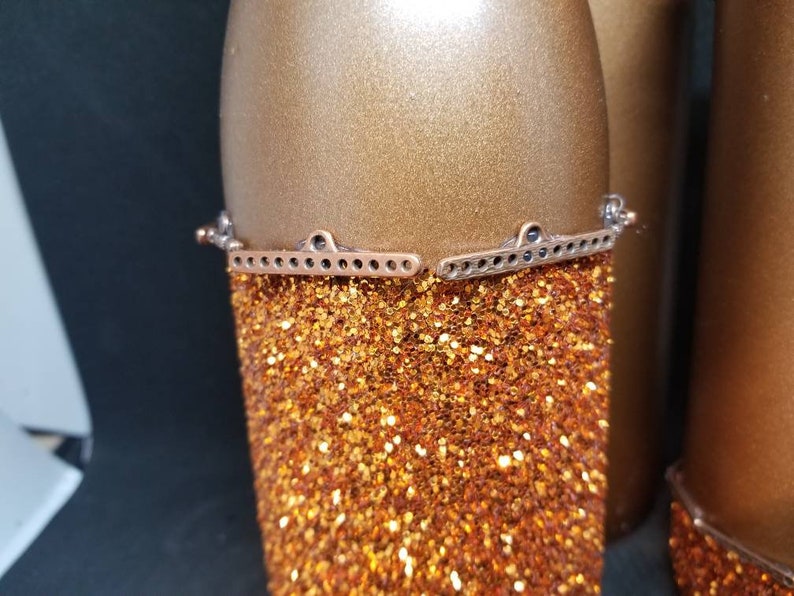 Copper Glam Bottle Decor