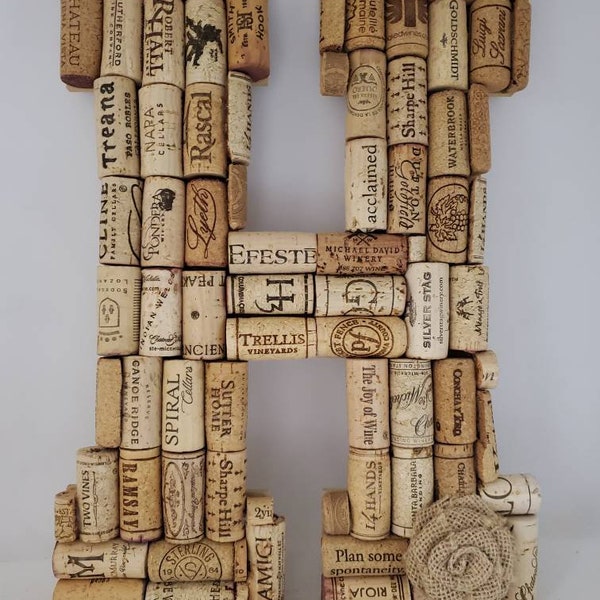 All Alphabet Wine Cork Letters