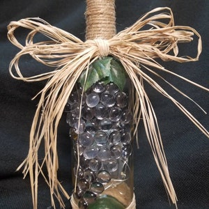 Purple Grapes Lighted Bottle