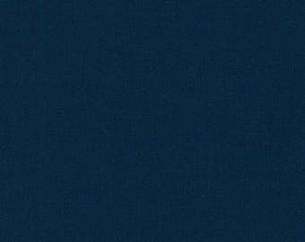 Kona Storm Solid K001-458 Cotton Fabric Dark Blue by Robert Kaufman Cut to Order