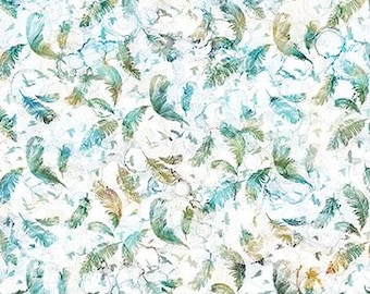 Feathers from the Raven's Call Collection Cotton Fabric by Northcott
