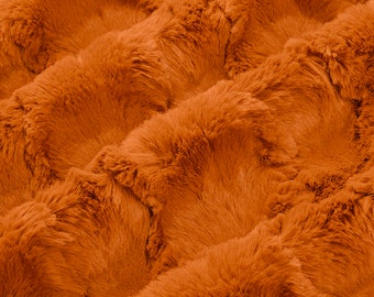 Ginger Glacier Luxe Cuddle Minky Fabric Shannon Fabrics 15mm Pile Cut to Order