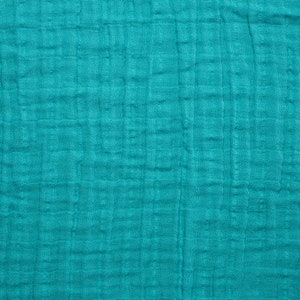 Double Gauze Teal Solid Embrace by Shannon Fabrics Swaddle Blanket ...