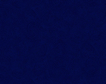 Navy Dotty Spiral Basics Cotton Fabric: Twirl Collection by Timeless Treasures