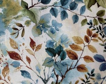 Awakenings Foliage in Cream Cotton Fabric by Henry Glass