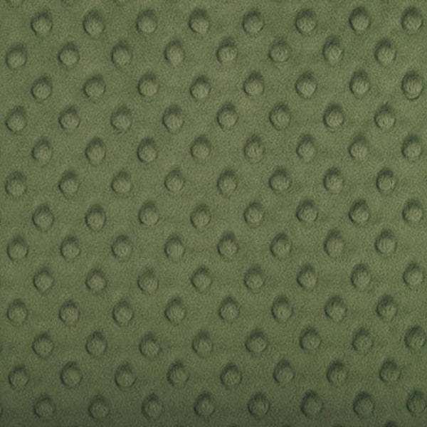 Hunter Cuddle Minky Dimple Dot Fabric by Shannon Fabrics, Dark Green, Cut to Order