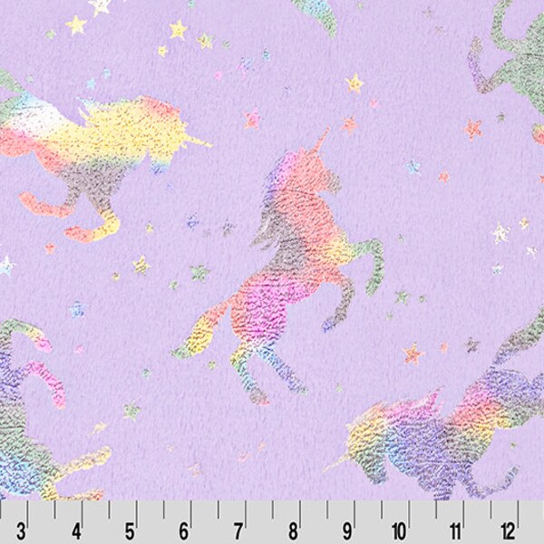 Unicorn Minky Fabric Etsy
