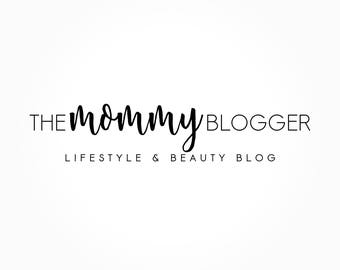 The Mommy Blogger Logo Design, Blog Logo, Blog Header, Business Card Branding, Black And White Logo, Premade Logo