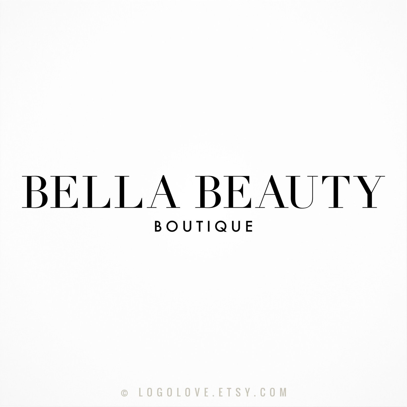 Bella Beauty Boutique Simple Modern High Fashion Logo - Etsy