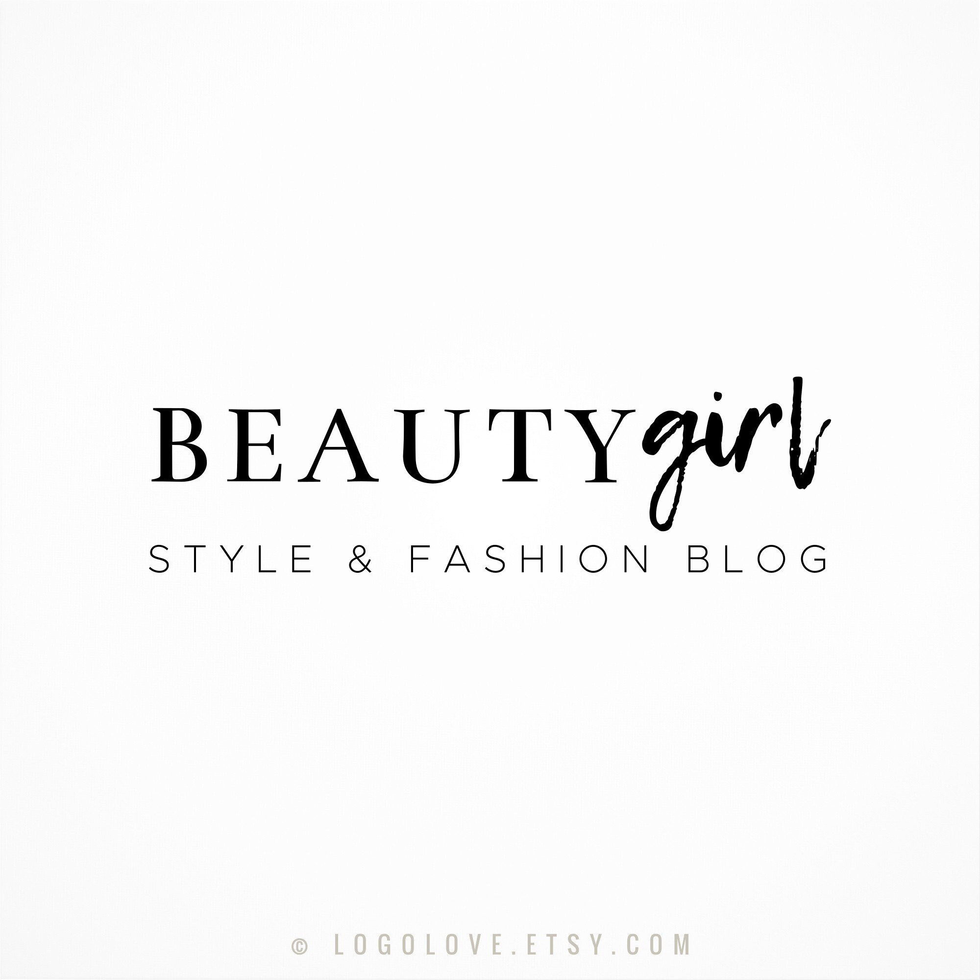 Beauty Style And Fashion Logo Design Blog Logo Blog Header Etsy Beauty Style And Fashion Logo Design Blog Logo Blog Header Etsy
