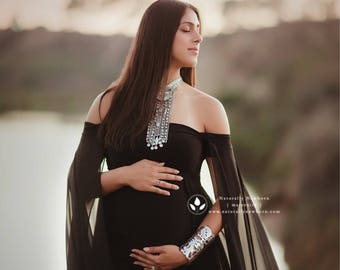 Maternity Cape Dress Etsy Maternity Cape Dress Etsy