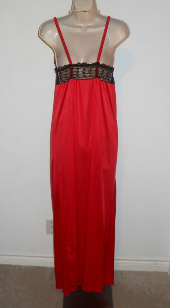 SEXY Vintage Red Nightgown & Bikini Panty Set ~ 1… - image 7