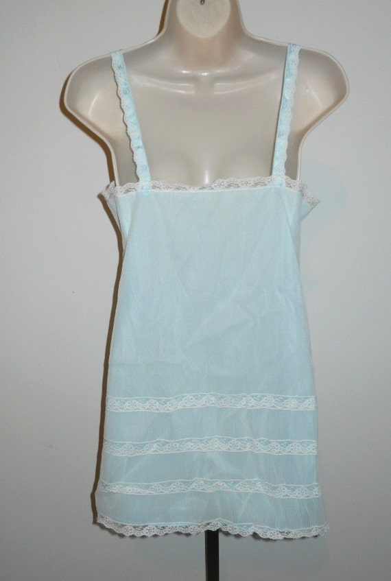 Vintage Van Raalte USA Nightgown ~1 960's Baby Bl… - image 4