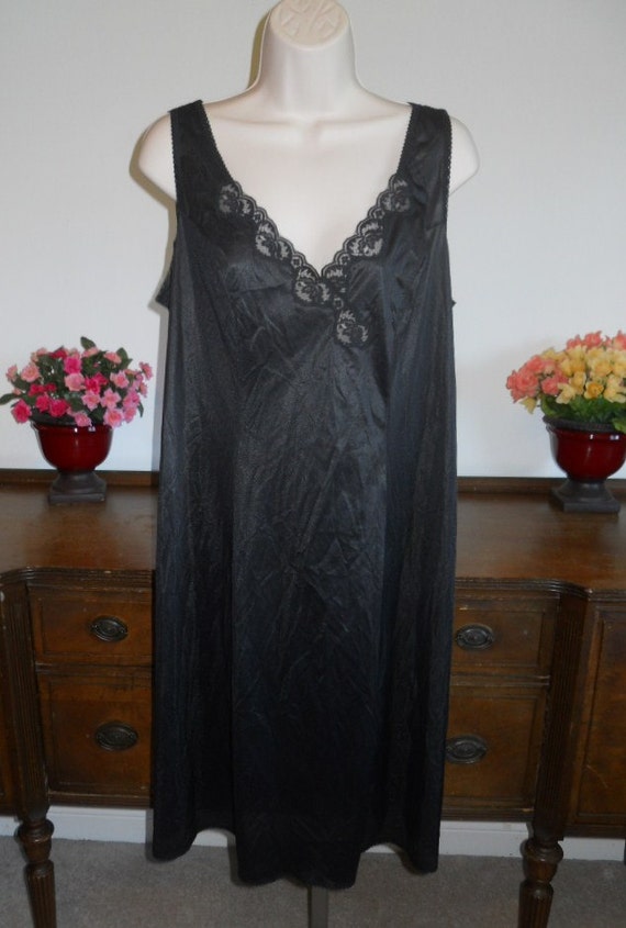 Vintage Kayser Black Full Slip 42~ 1980's Kayser B