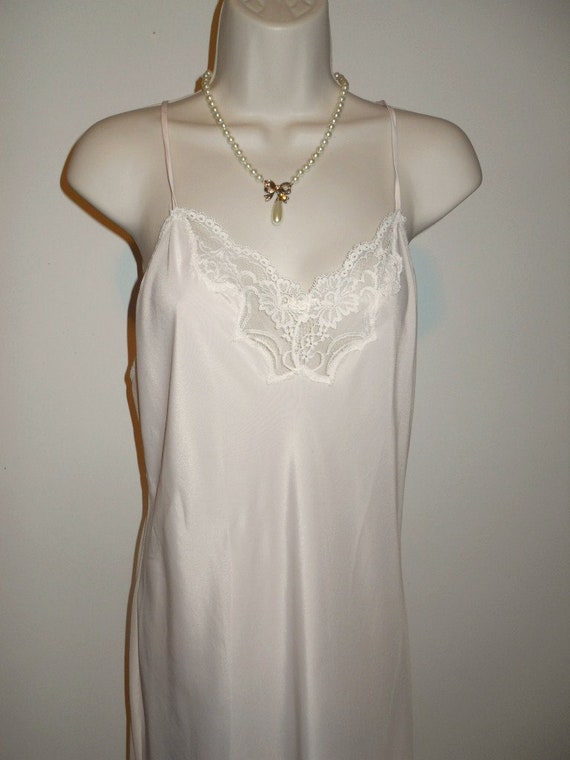 Vintage Kayser Petal Pink Peignoir Negligee Set ~… - image 3