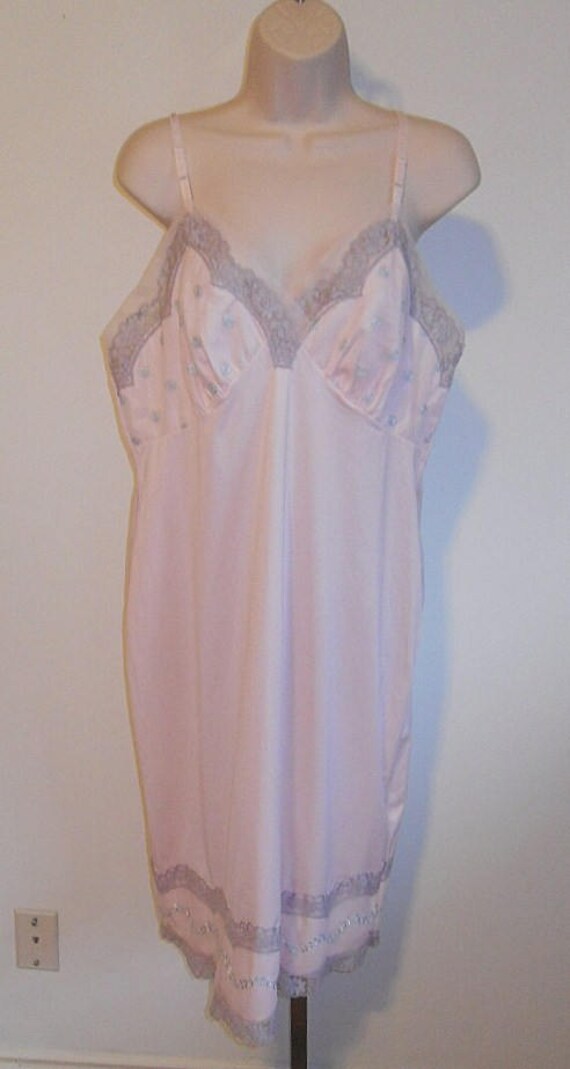 Vintage Kayser 1960's Pink Full Slip ~ 1960's Kay