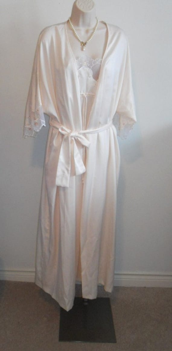 Vintage Linda Lingerie Peignoir Negligee Set  ~  … - image 1