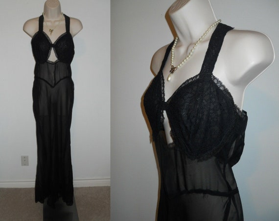 Vintage 1940's Ideal Lingerie Ultra Sheer Extra L… - image 1