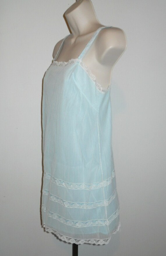 Vintage Van Raalte USA Nightgown ~1 960's Baby Bl… - image 3