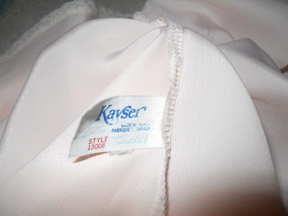 Vintage Kayser Petal Pink Peignoir Negligee Set ~… - image 10