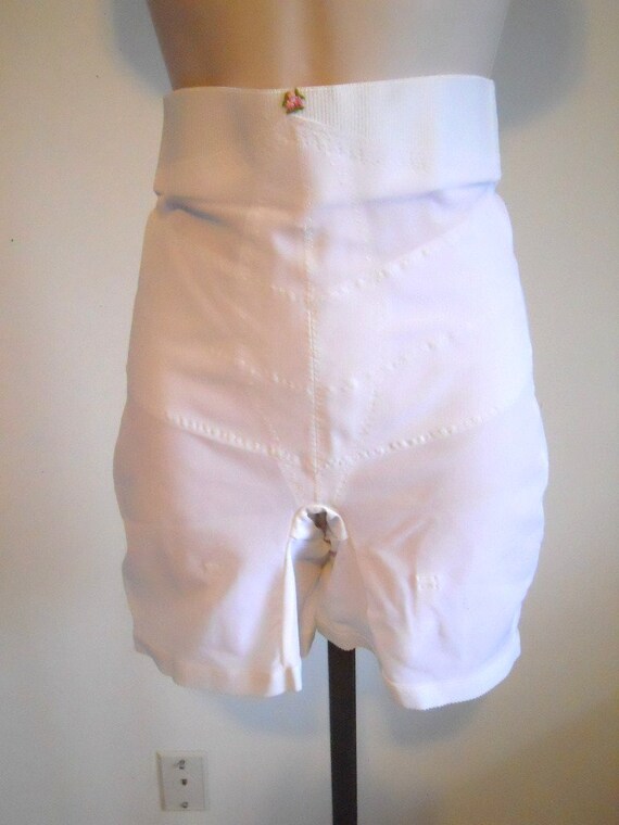 1960s Long Leg Nude Shaper Panty Vintage Panty Girdle with Garter Tabs Size Small Warners