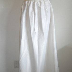 Vintage Lorraine Pillow Tab Half Slip 1960's White Long Formal Half ...