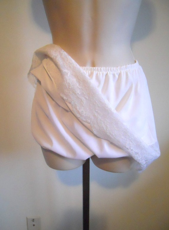 RARE Vintage White Slip Panties ~ 1970's Mini Slip
